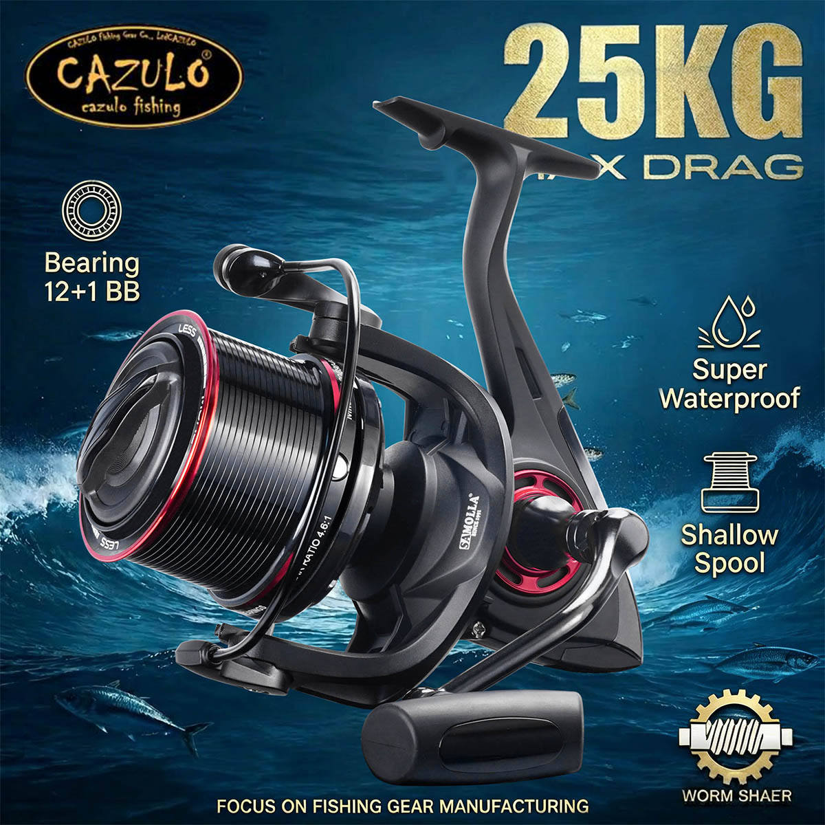 Daiwa Reel Bg - Mulinello da spinning CAZULO per lancio